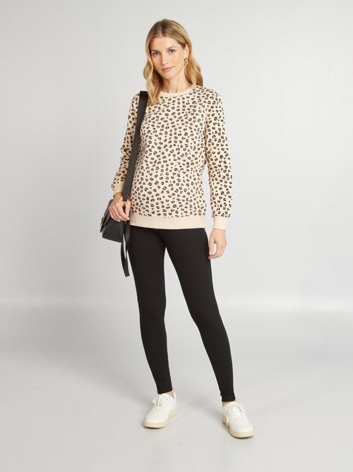 Legging côtelé de maternité - Kiabi