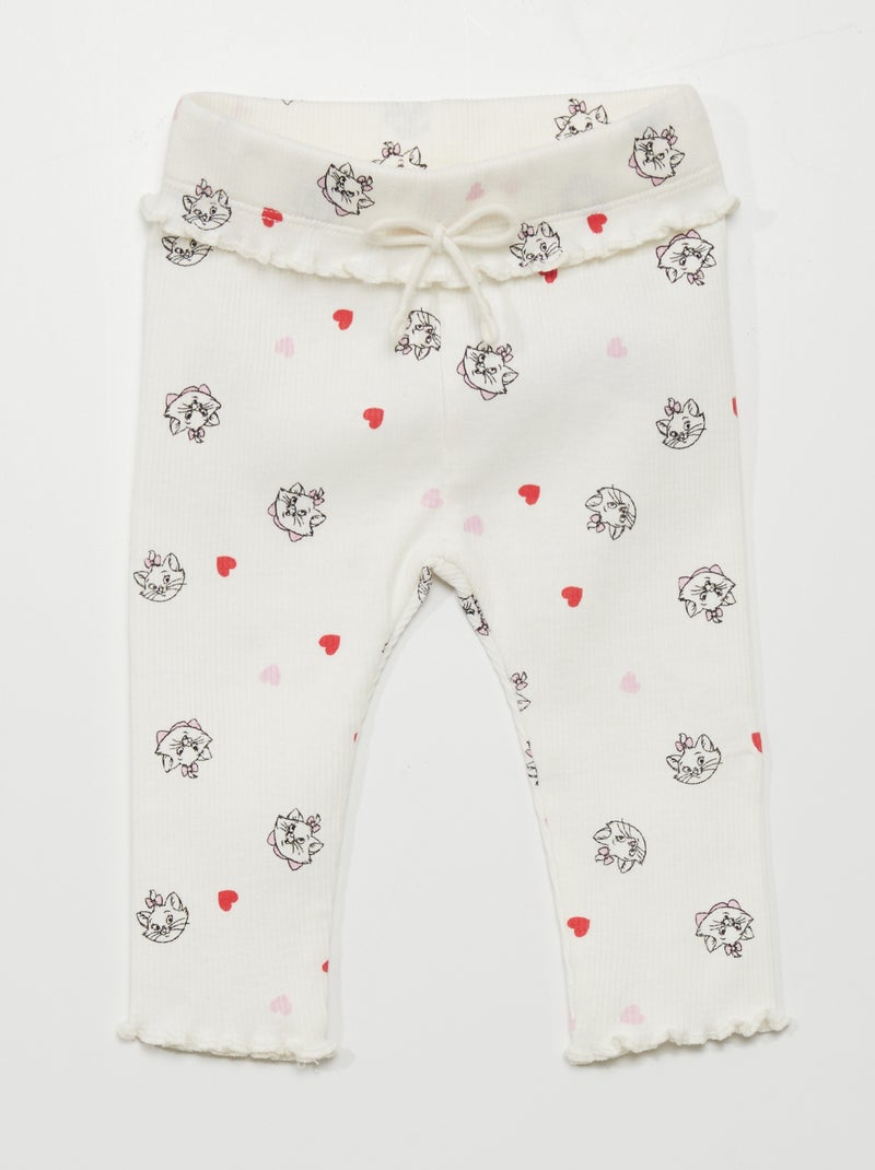 Legging côtelé 'Disney' Blanc - Kiabi