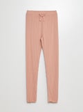 Legging côtelé rose - Kiabi