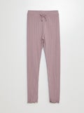 Legging côtelé Violet - Kiabi