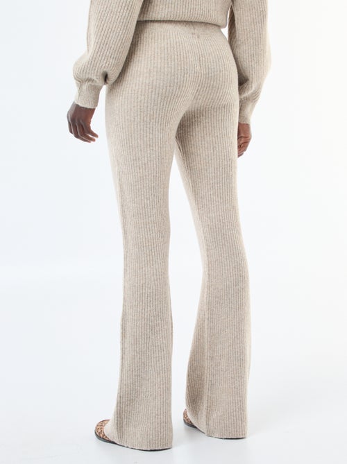 Legging côtelée en matière douce - Kiabi