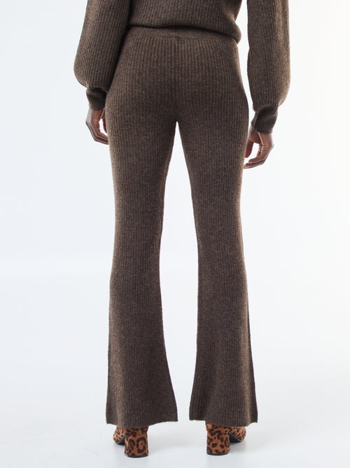 Legging côtelée en matière douce - Kiabi