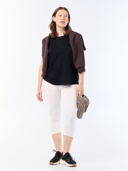 Legging court en maille - Kiabi