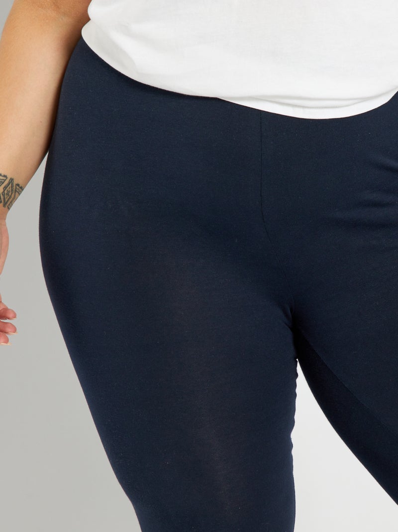 Legging court en maille Bleu - Kiabi