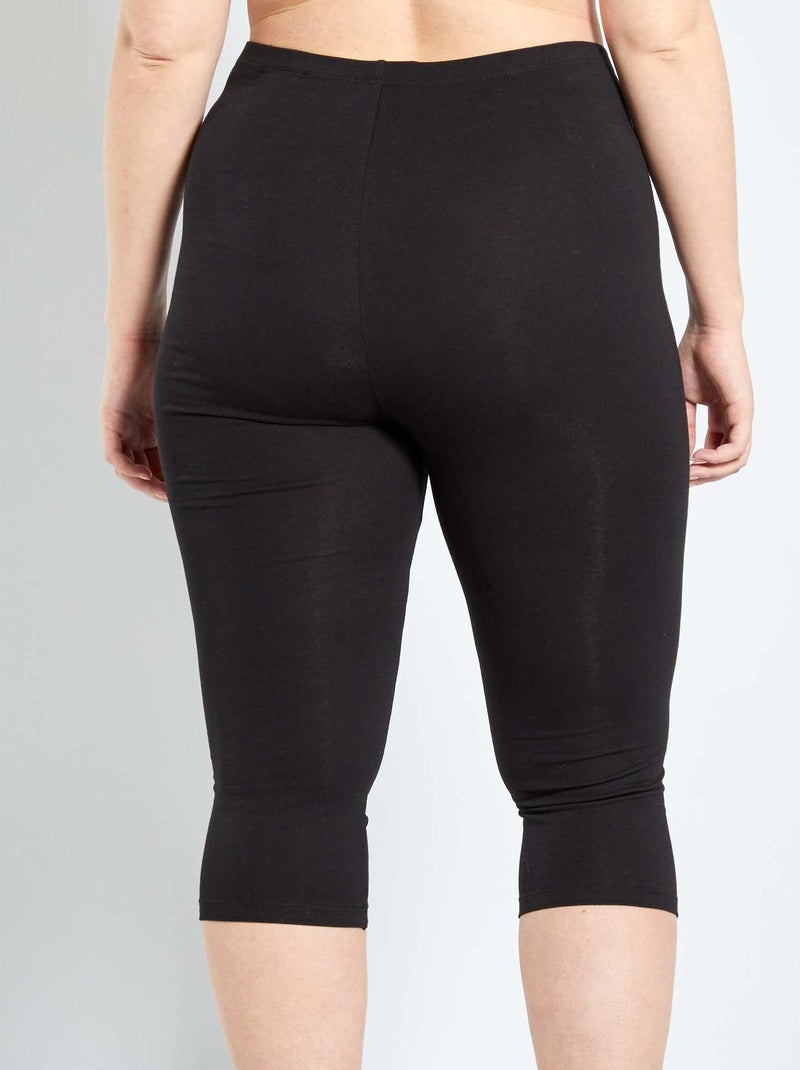 Legging court en maille Noir - Kiabi