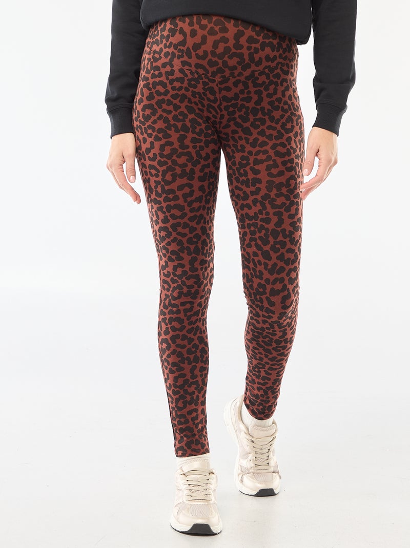 Legging de maternité imprimé marron léopard - Kiabi
