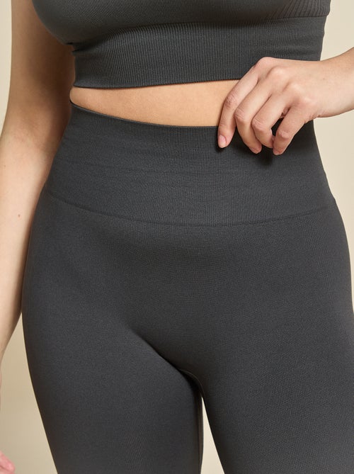 Legging de sport en rib sans coutures - (ekstract) - Kiabi