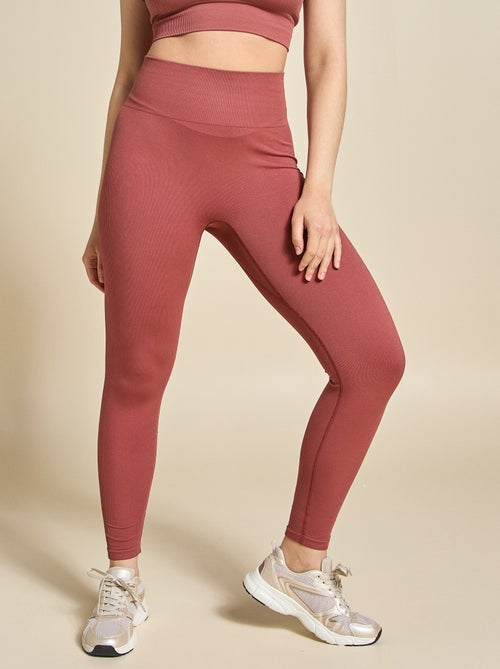 Legging de sport en rib sans coutures - (ekstract) - Kiabi