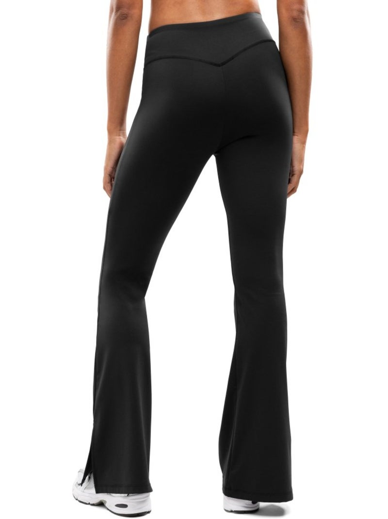 Legging de sport évasé femme fitness femme icardi Noir - Kiabi