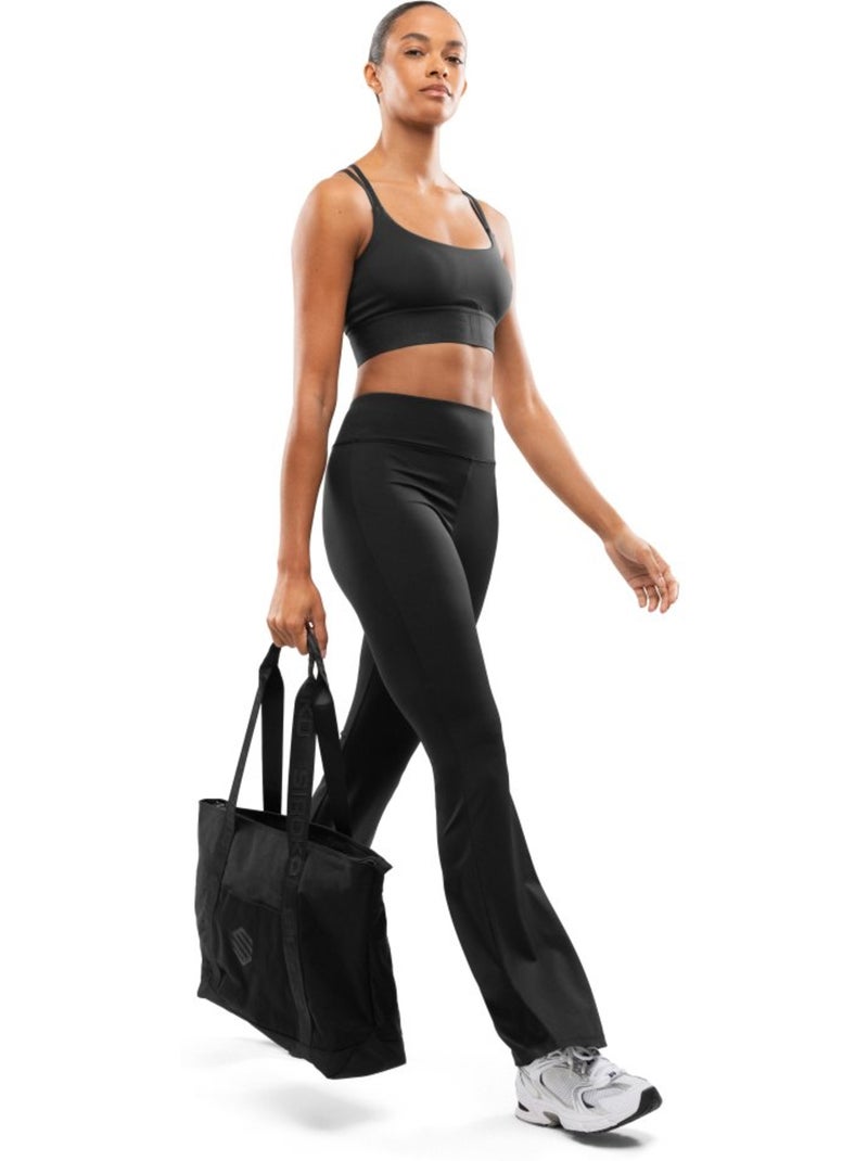Legging de sport évasé femme fitness femme icardi Noir - Kiabi