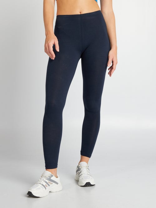 Legging de sport long en coton bio Femme - Kiabi