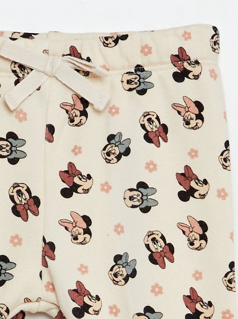 Legging 'Disney' en molleton léger 'Minnie' Blanc - Kiabi