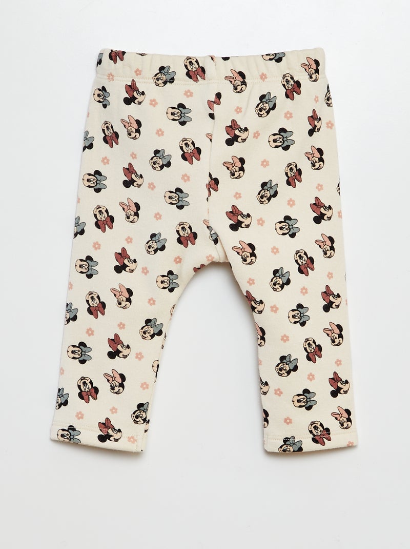 Legging 'Disney' en molleton léger 'Minnie' Blanc - Kiabi