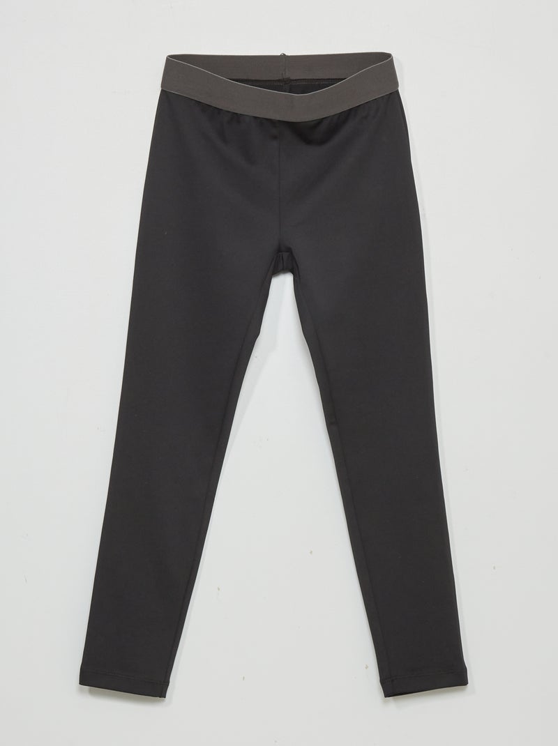 Legging en jersey noir - Kiabi