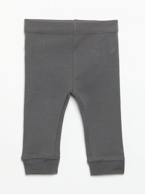 Legging en maille côtelée - Kiabi