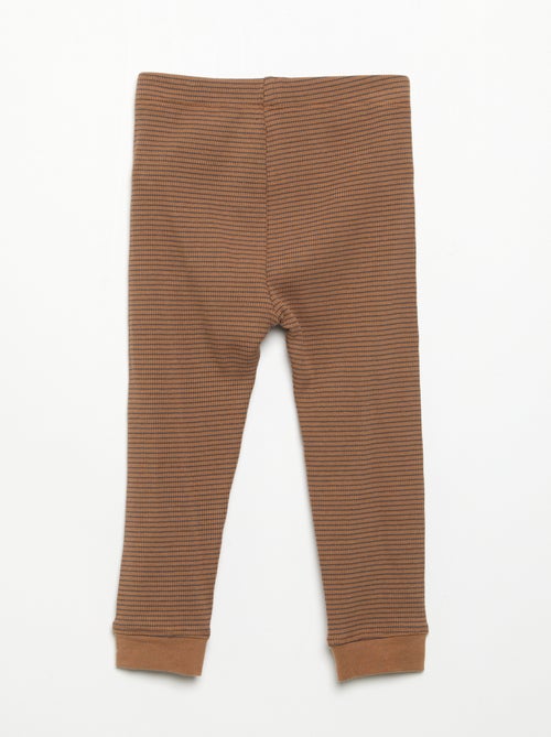 Legging en maille côtelée - Kiabi