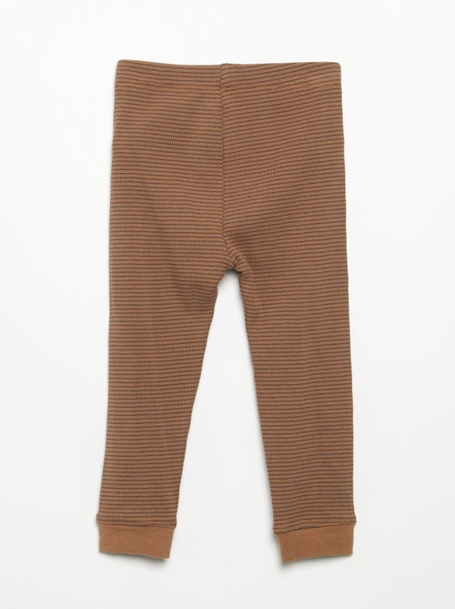 Legging en maille côtelée - Kiabi