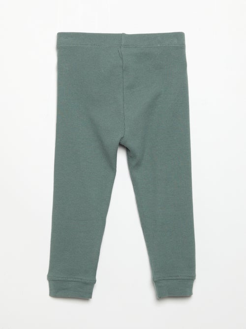 Legging en maille côtelée - Kiabi