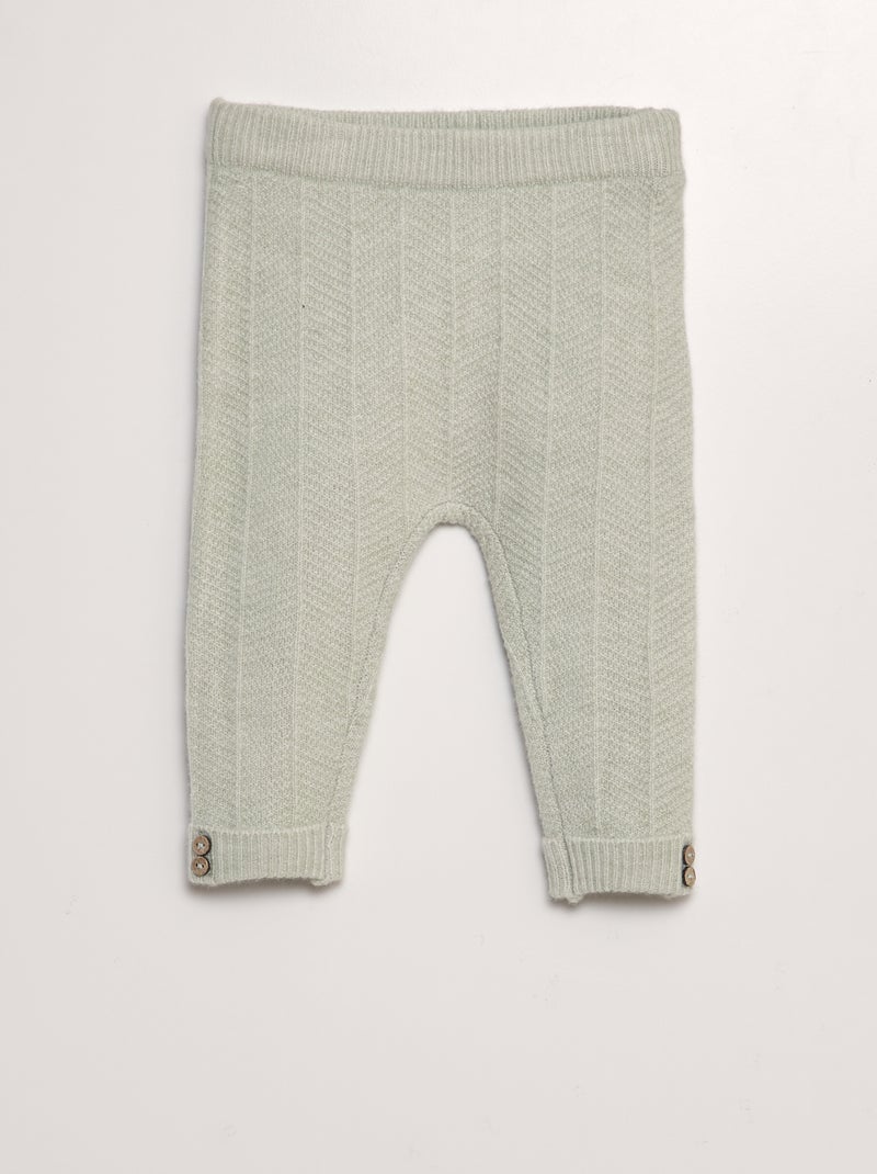Legging en maille tricot Vert - Kiabi
