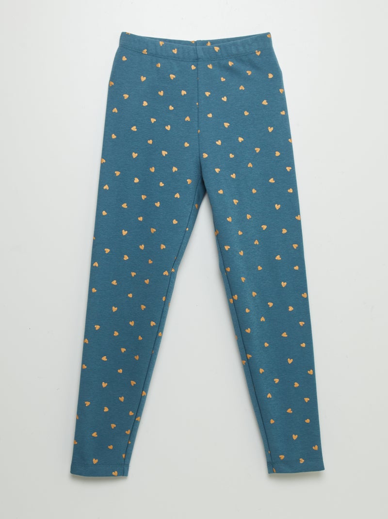 Legging en molleton à motif Vert - Kiabi