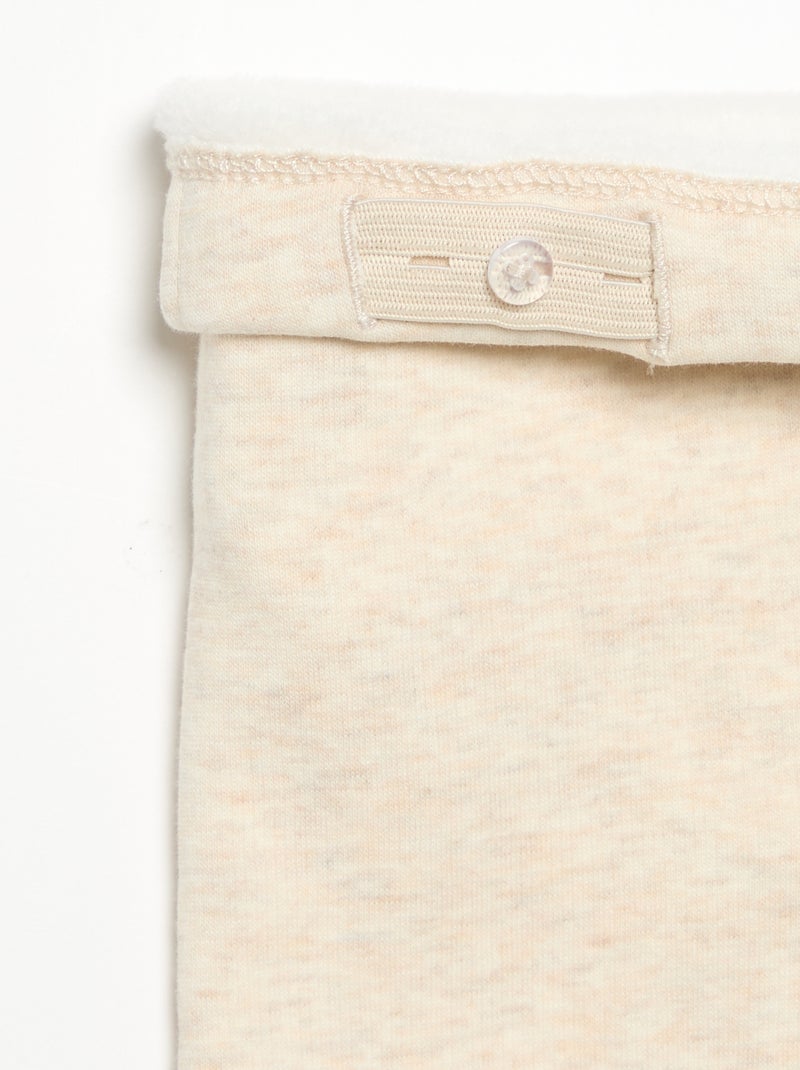 Legging en molleton Beige - Kiabi