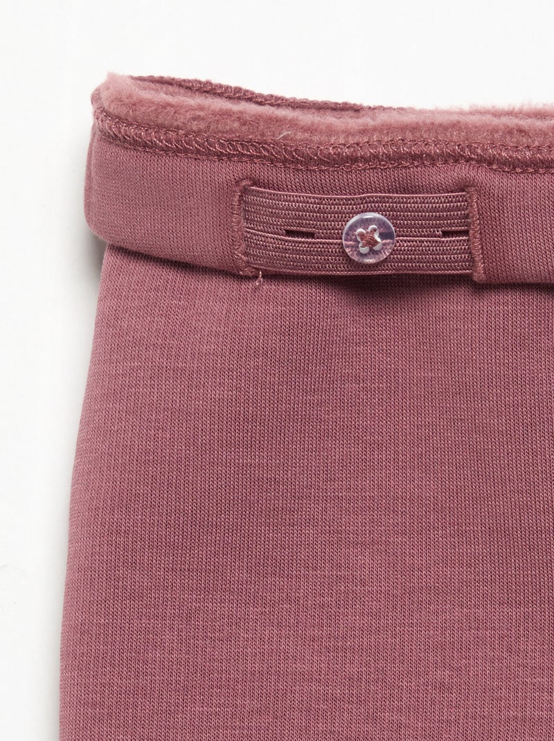 Legging en molleton Rose - Kiabi