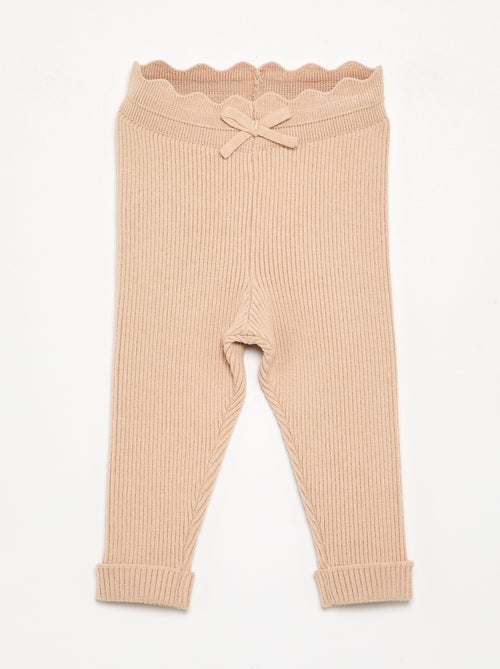 Legging en tricot avec nœud à la taille - Kiabi Legging en tricot avec nœud à la taille - Kiabi