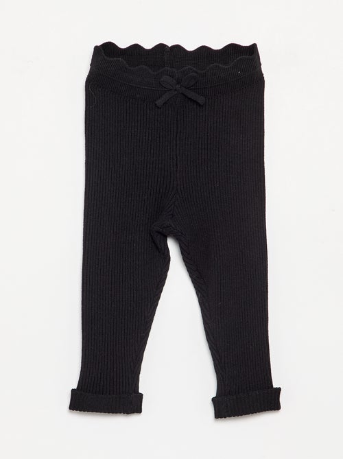 Legging en tricot avec nœud à la taille - Kiabi Legging en tricot avec nœud à la taille - Kiabi