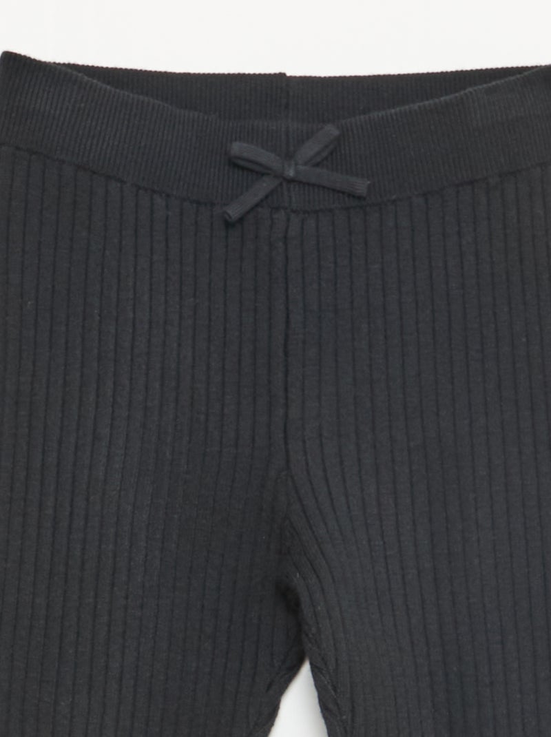 Legging en tricot Noir - Kiabi