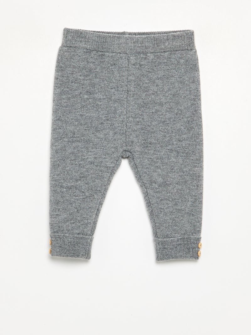 Legging en tricot Noir - Kiabi