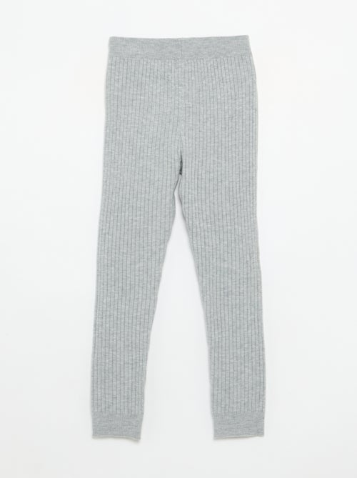 Legging en tricot uni avec noeud à la taille - Kiabi Legging en tricot uni avec noeud à la taille - Kiabi
