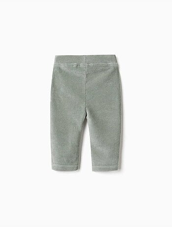 Legging en velours côtelé avec volants