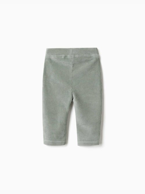 Legging en velours côtelé avec volants - Kiabi