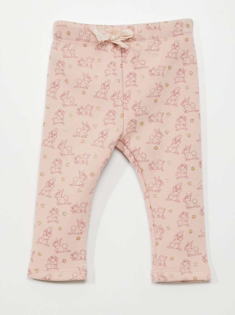 Legging épais 'Disney' 'Panpan' Rose pâle - Kiabi