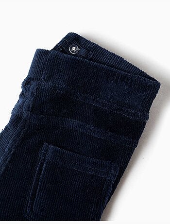 Legging évasé en velours côtelé avec taille élastique