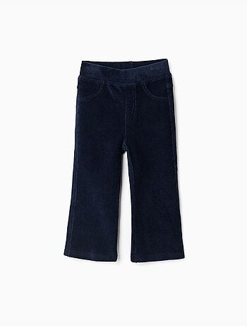 Legging évasé en velours côtelé avec taille élastique