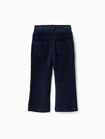 Legging évasé en velours côtelé avec taille élastique