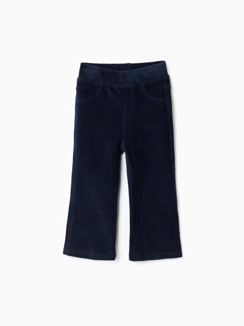 Legging évasé en velours côtelé avec taille élastique - Kiabi