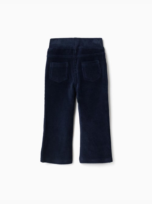 Legging évasé en velours côtelé avec taille élastique - Kiabi