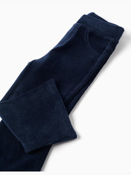 Legging évasé en velours côtelé avec taille élastique - Kiabi