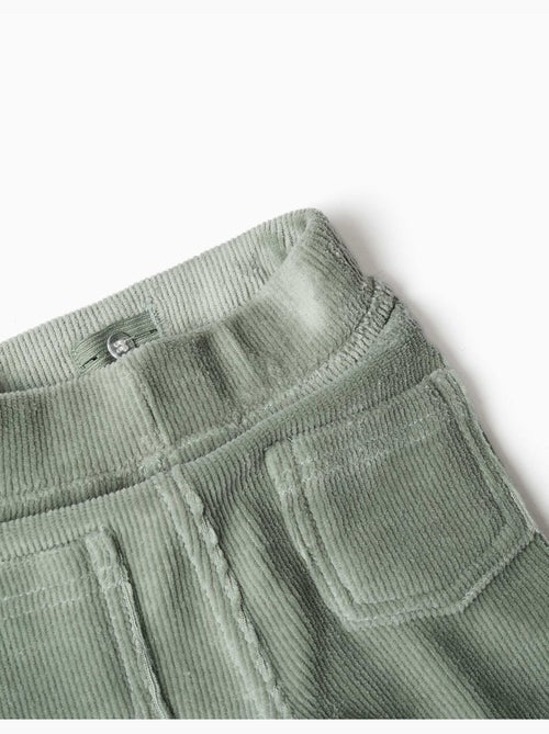 Legging évasé en velours côtelé avec taille élastique - Kiabi