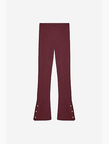 Legging évasé taille haute avec bouton dilvin