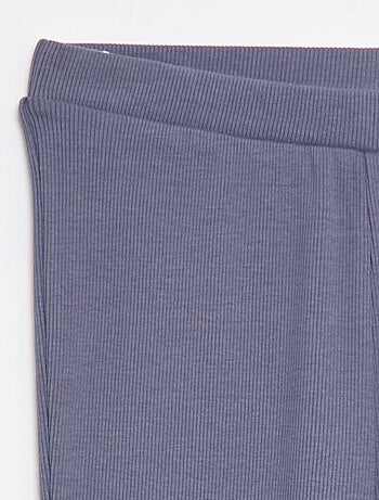 Legging flare côtelé