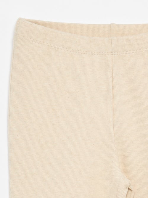 Legging flare en maille côtelée - Kiabi