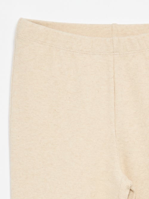 Legging flare en maille côtelée - Kiabi