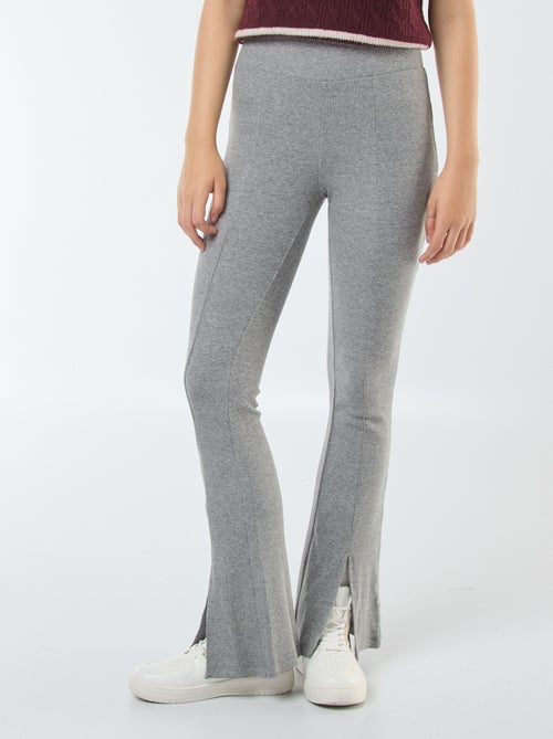 Legging flare en rib - Kiabi