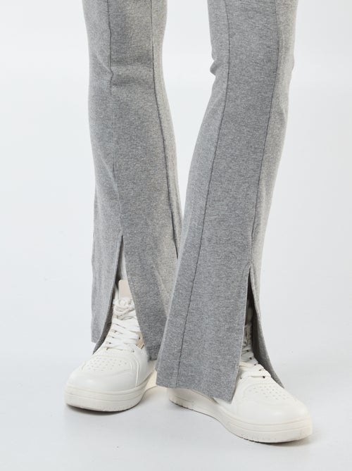 Legging flare en rib - Kiabi
