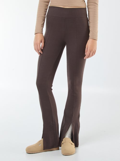 Legging flare en rib - Kiabi