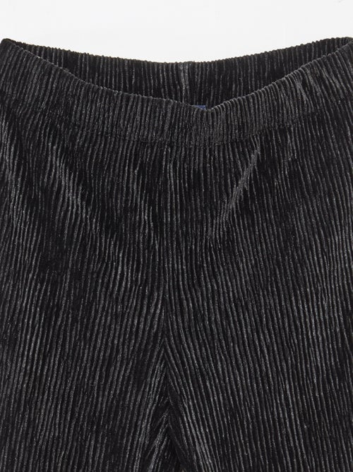 Legging flare fit en texture velours - Kiabi