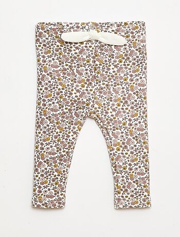 Legging fourré en molleton avec nœud